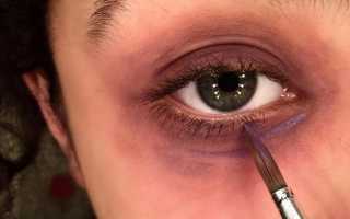 Как сделать естественные синяки под глазами